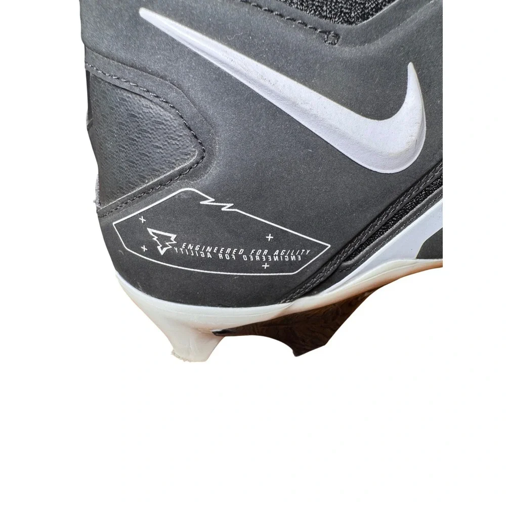 Nike Alpha Menace Pro 3 Black White Football Cleats Mens 9.5 CT6649-001